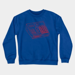 Beat Maker (Red Lines) Analog / Music Crewneck Sweatshirt